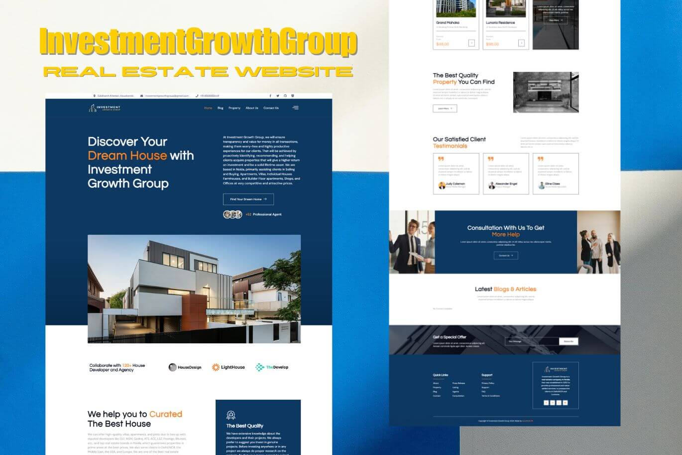 InvestmentGrowthGroup Real Estate Website